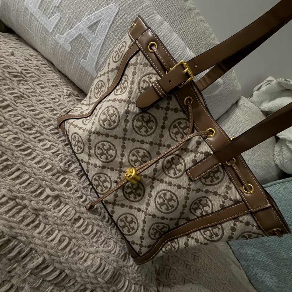 Elegant Brown Patterned Tote Bag